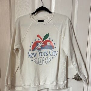 Original Retro Brand White New York City 1982 Graphic Crewneck Sweatshirt